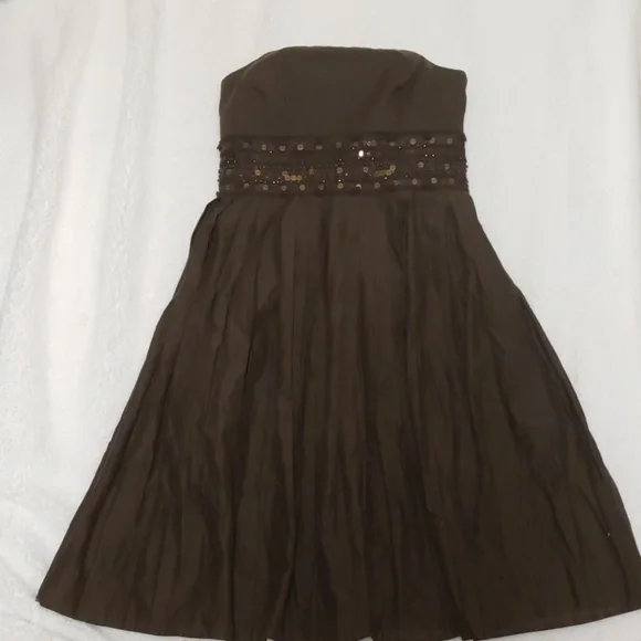 NWT Ann Taylor Petite Strapless Beaded Dress - Picture 1 of 5
